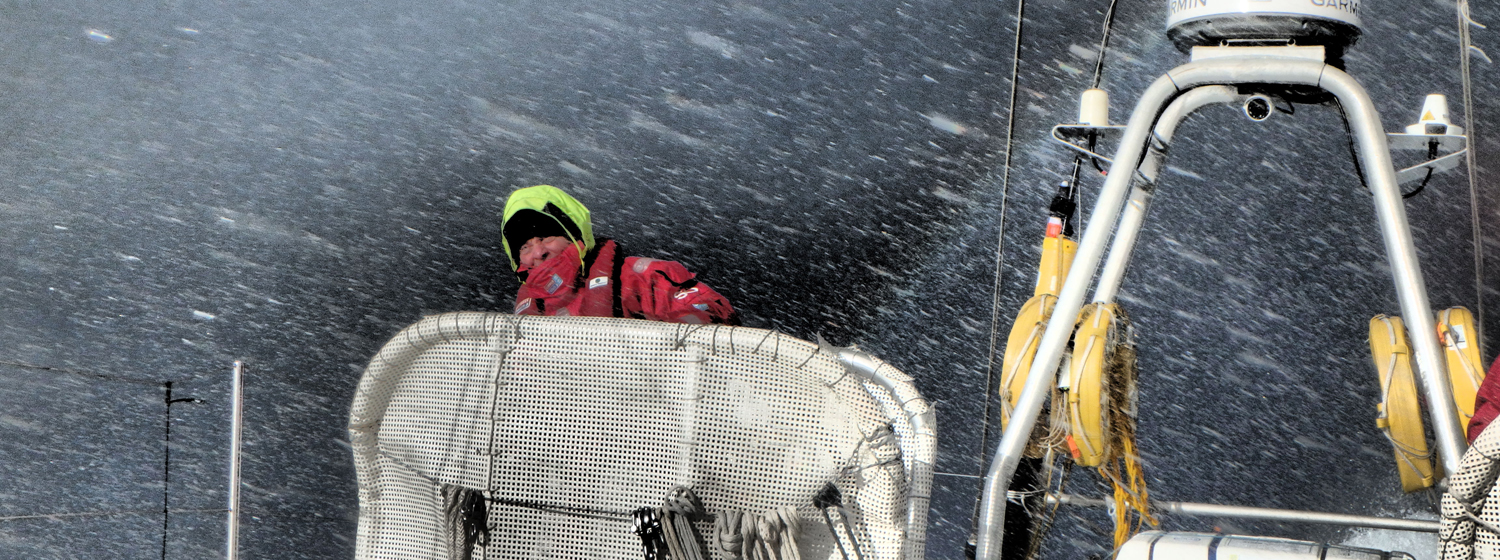 Action on board the Clipper Race