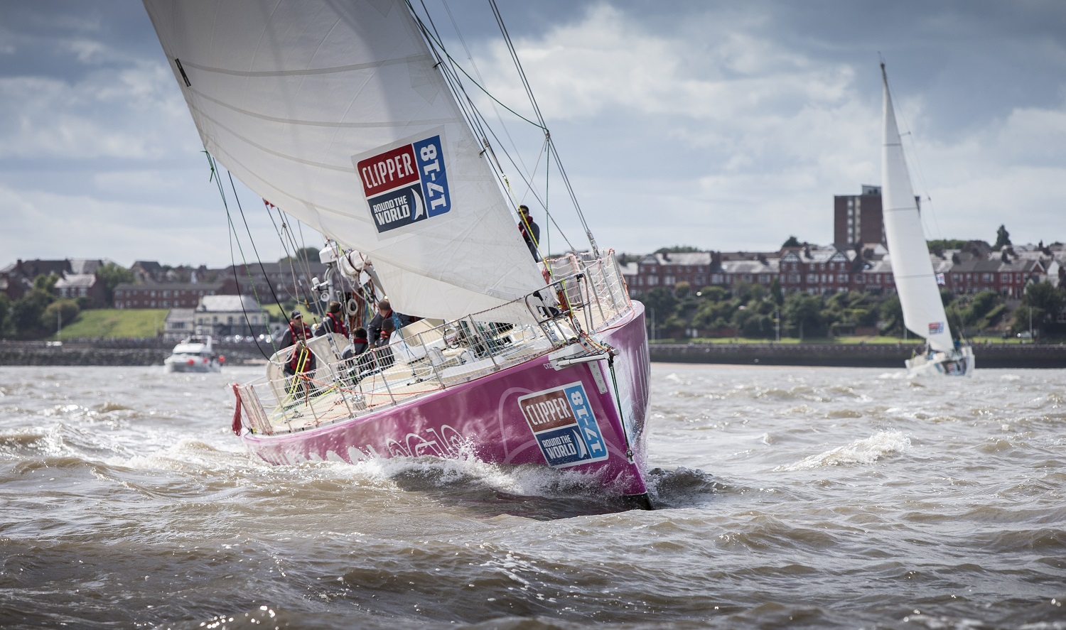 Liverpool 2018 yacht at Race Start 