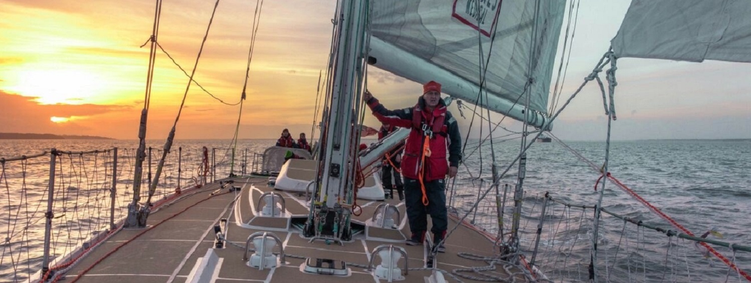 Race Crew member, David Smith, on a Clipper 70 yacht