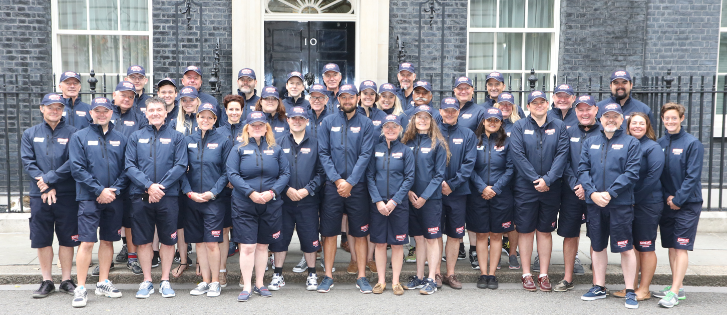 GREAT Britain Team outside 10 Downing Street