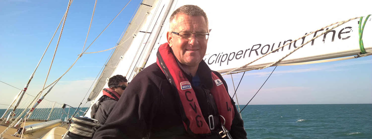 Gareth Osborn on board Clipper Race Training