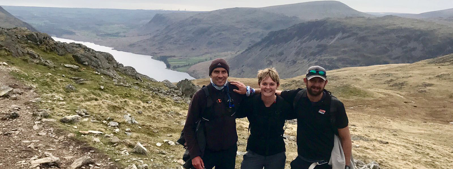 Chris, Nikki and Andy complete the three peaks challenge