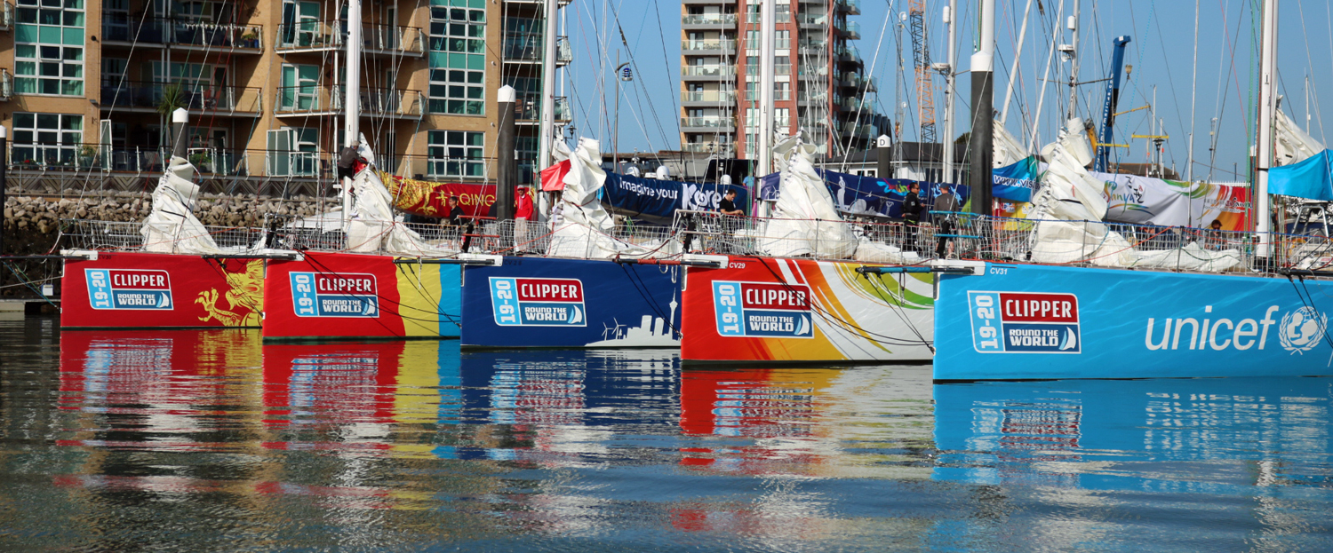​Departure Day - fleet leaves Clipper Race HQ for London