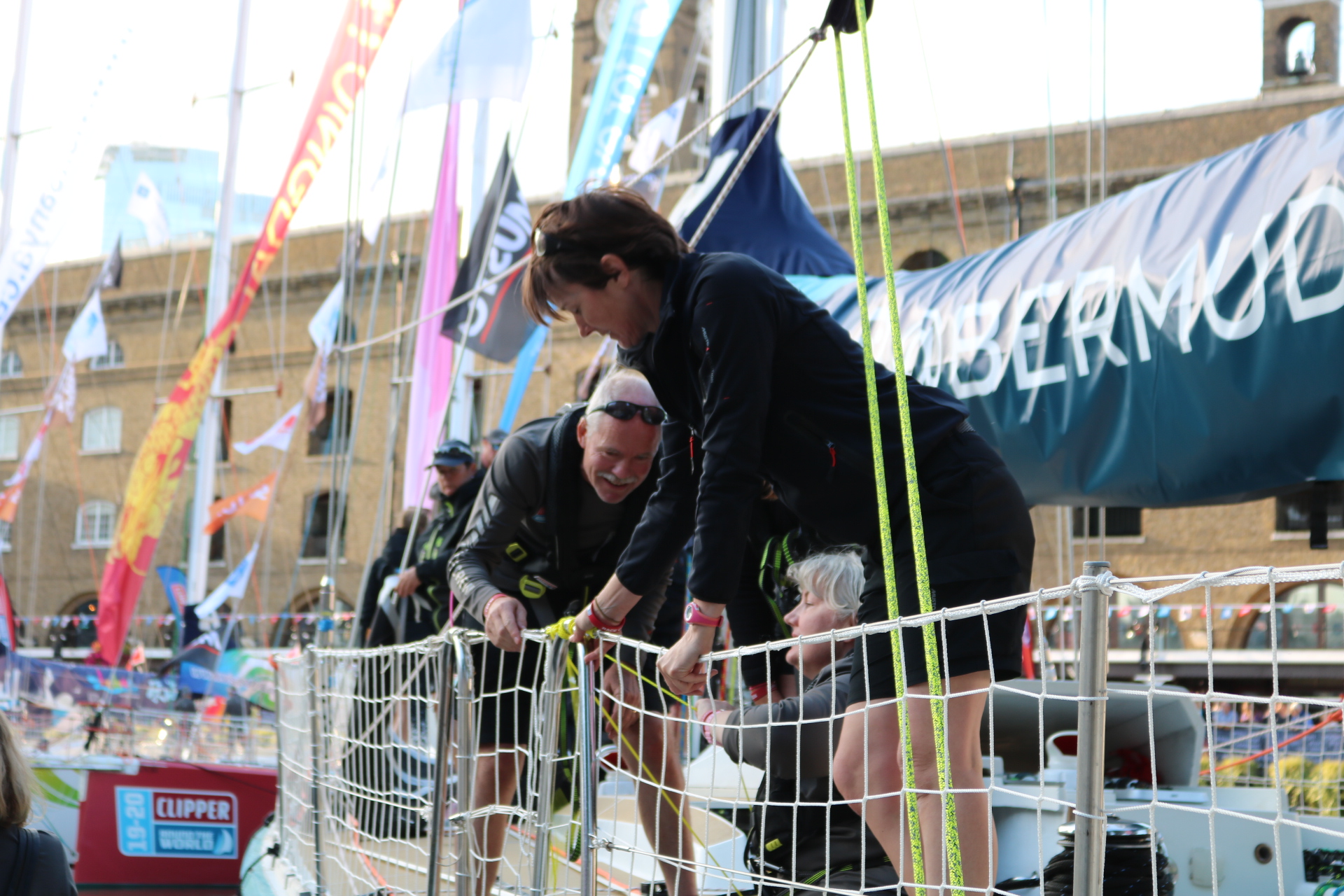 Clipper Race Prep Day at St Katharine Docks