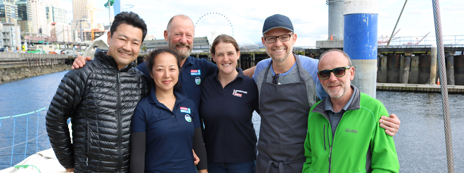 Seattle celebrity chef cooks for Clipper Race victuallers 