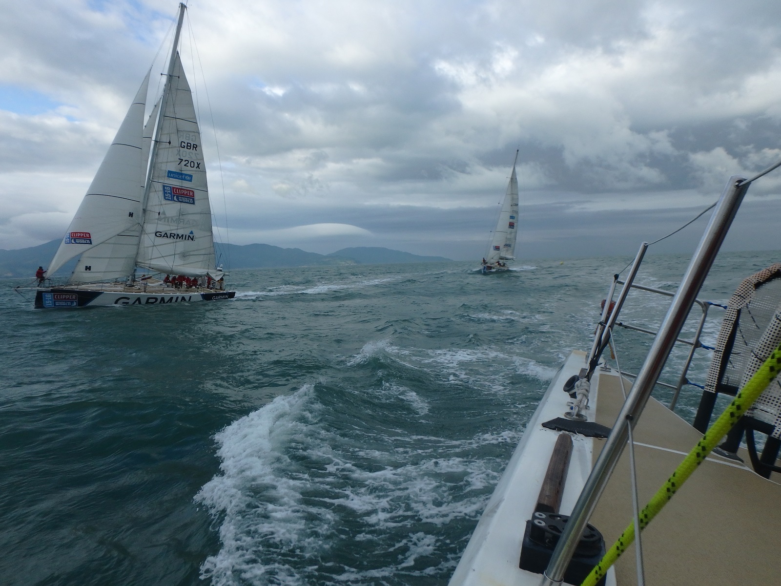 View from IchorCoal at race start of Garmin racing 