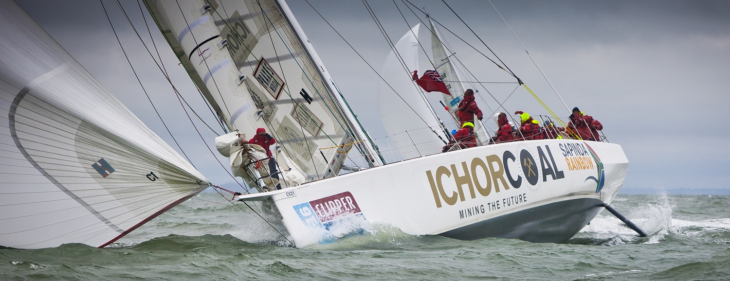 IchorCoal yacht pictured at race start
