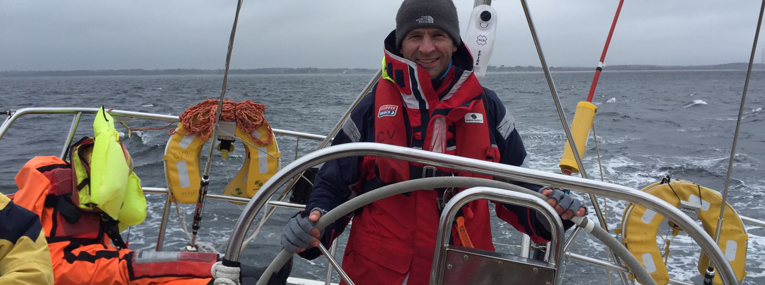 Will Stokely on board Clipper Race training