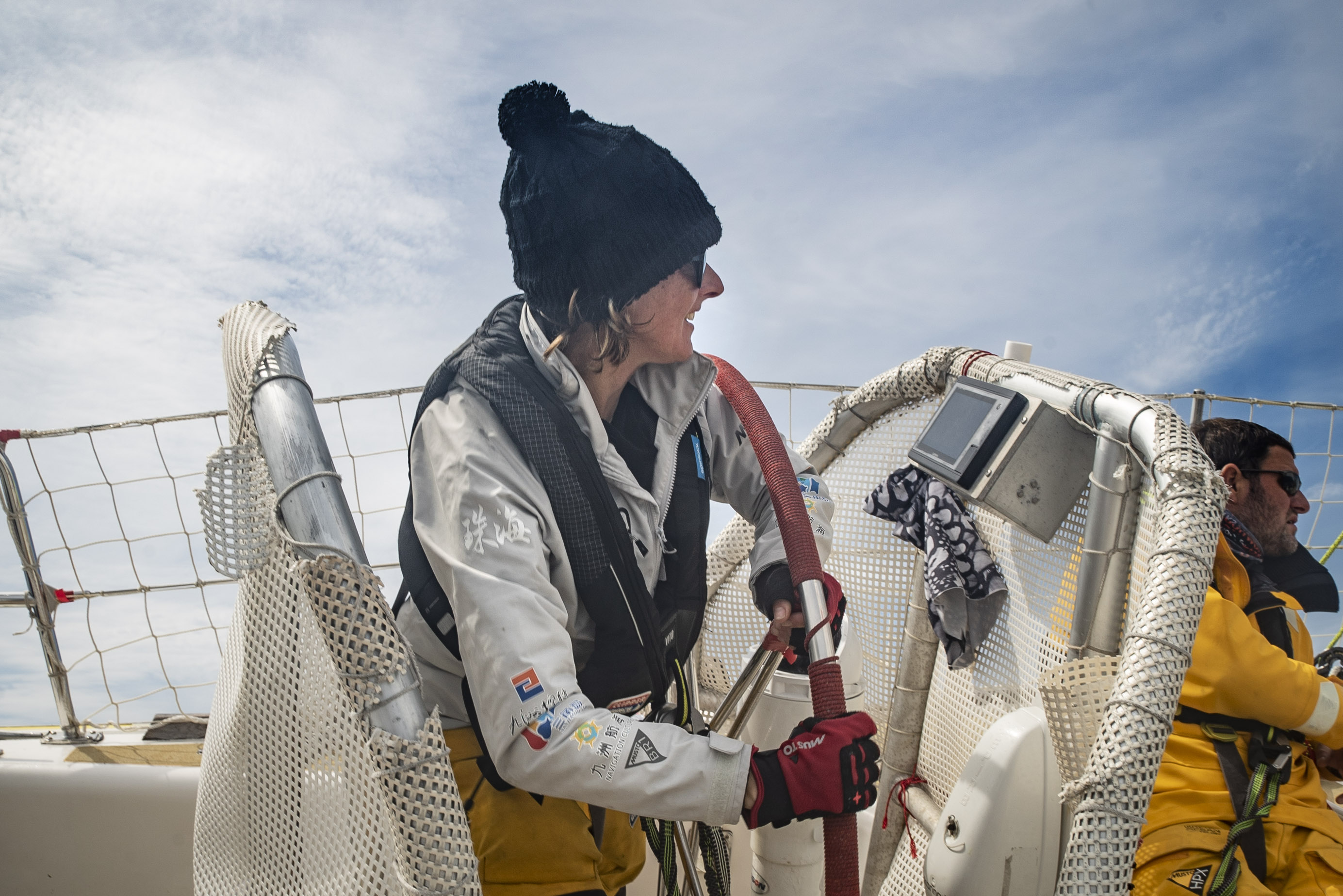 Clipper Race Crew, Melody Schaffer, received her Gold DoE Award from HRH Prince Philip 