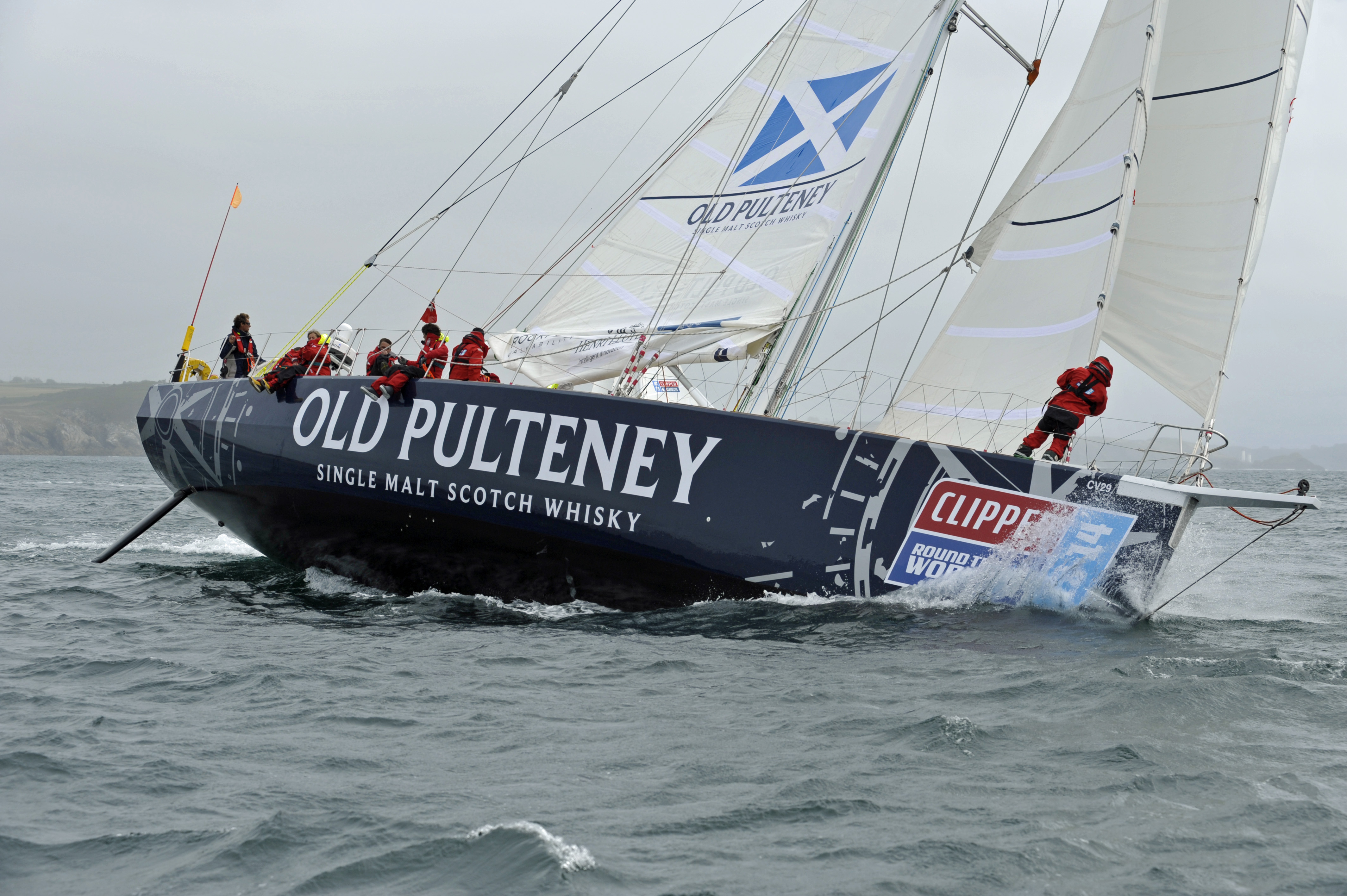 Old Pulteney takes part in the Clipper 2013-14 Race
