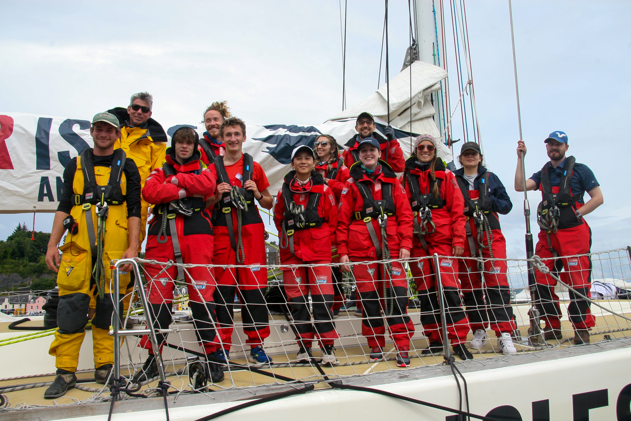 Our Isles and Oceans ambassadors on board their Clipper68 training yacht