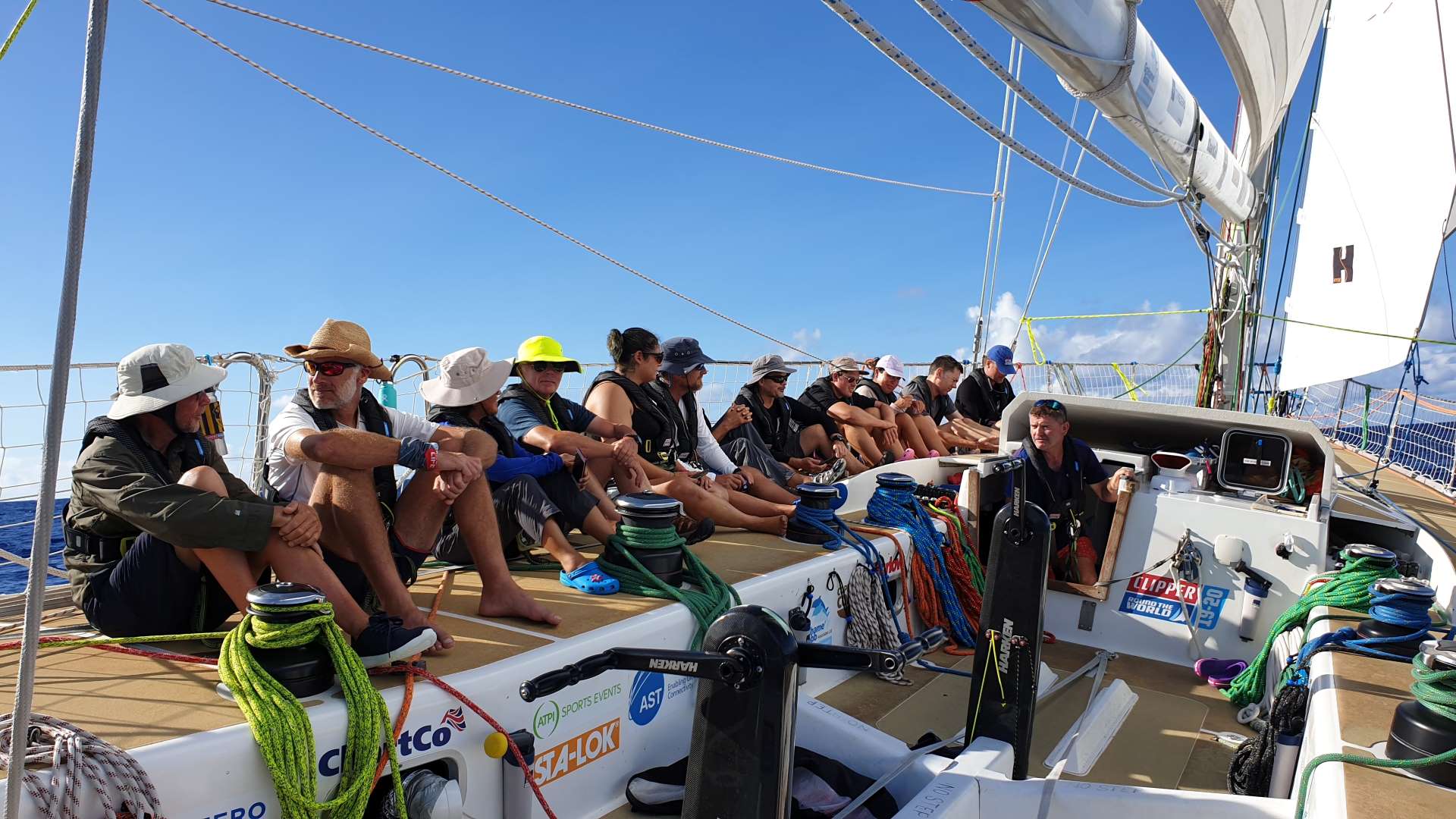 The Dare to Lead crew eagerly await their Equator crossing 