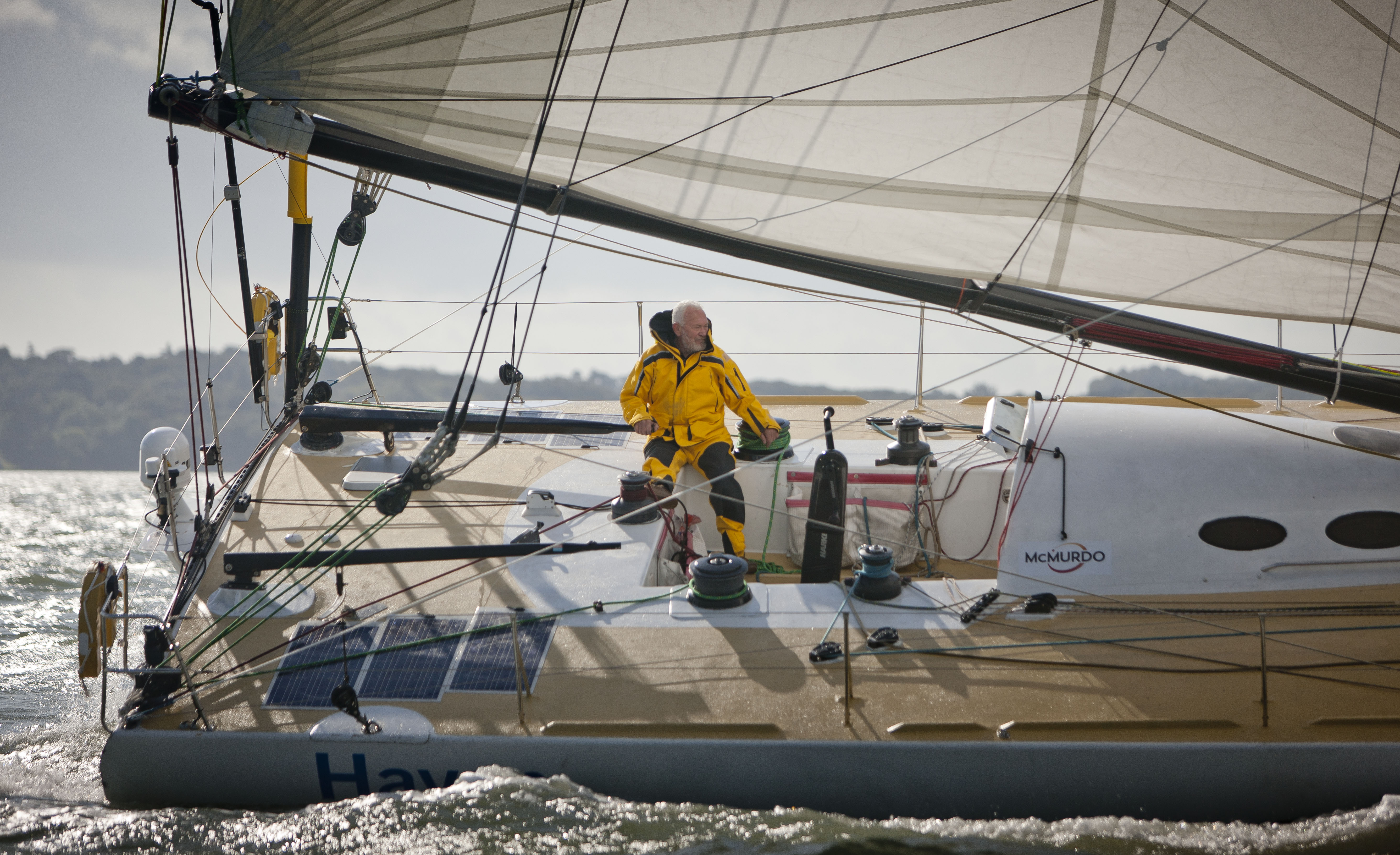 Sir Robin Knox-Johnston moves up two places in Rhum class