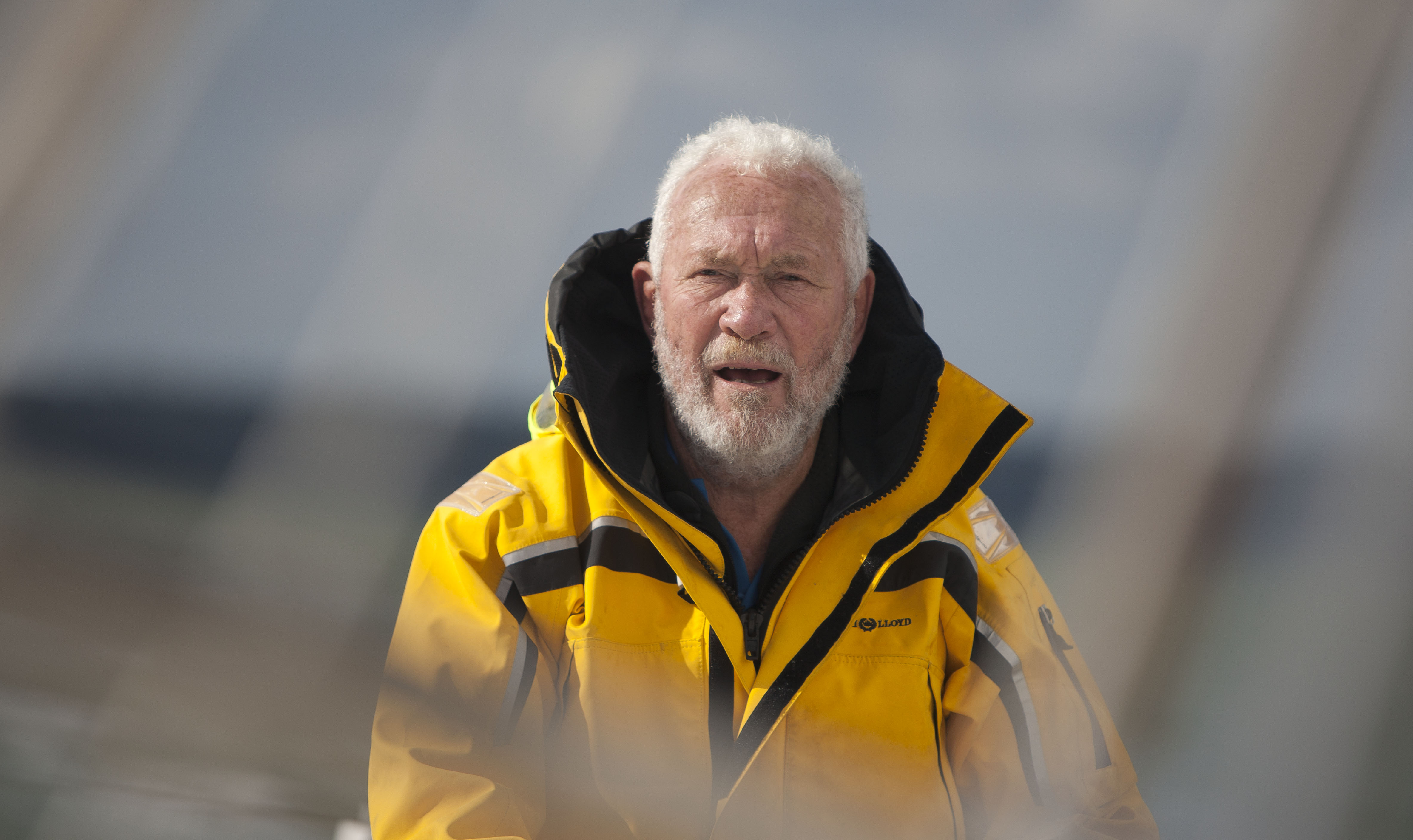 It has been a tiring 24 hours of rain squalls for Sir Robin Knox-Johnston