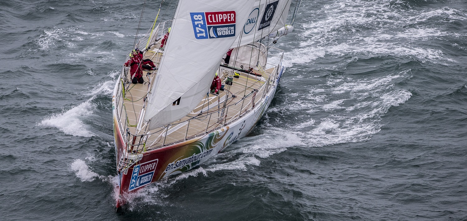 Clipper 2017-18 Race Yacht, Sanya Serenity Coast, in second place