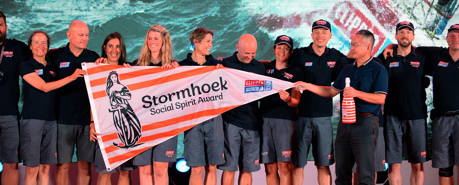 GREAT Britain at Race 8 Prize Giving with Stormhoek Social Spirit Award