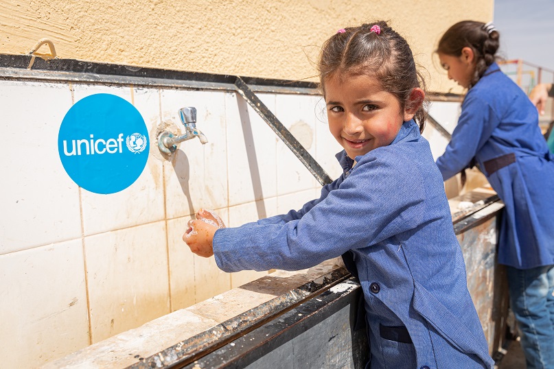 Unicef needs to provide urgent handwashing and hygiene supplies to stop the spread of the infection