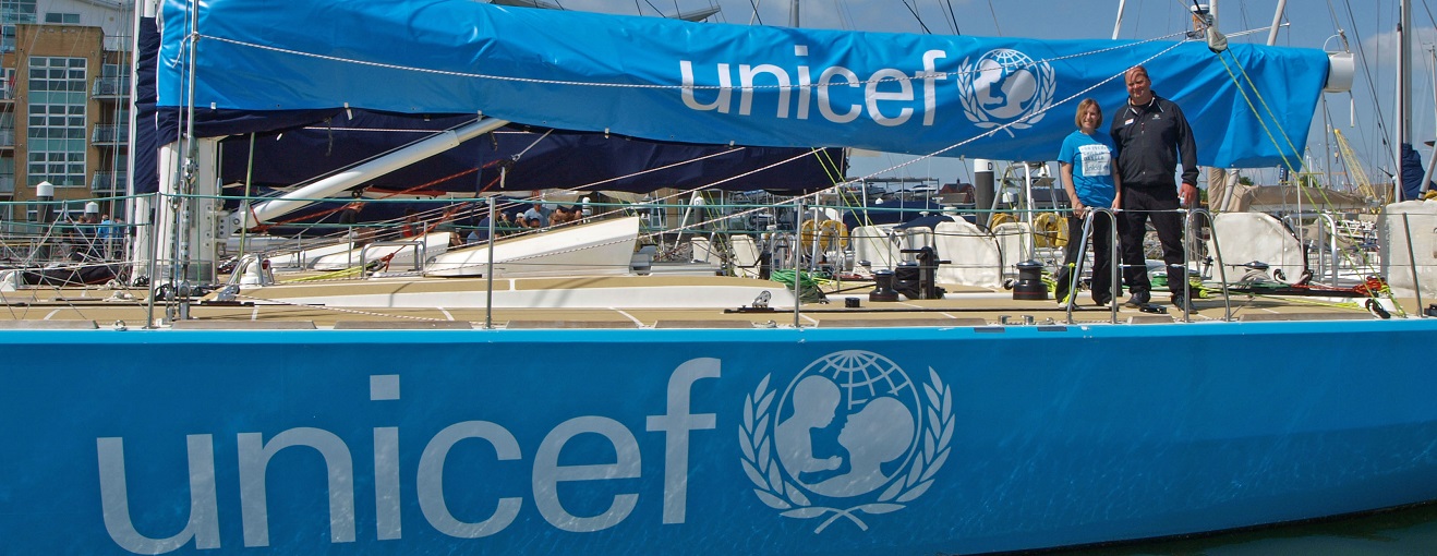 The newly announced Unicef branded boat 