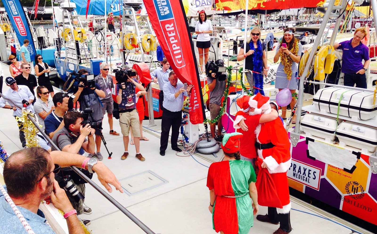 Santa visits Clipper Race crew