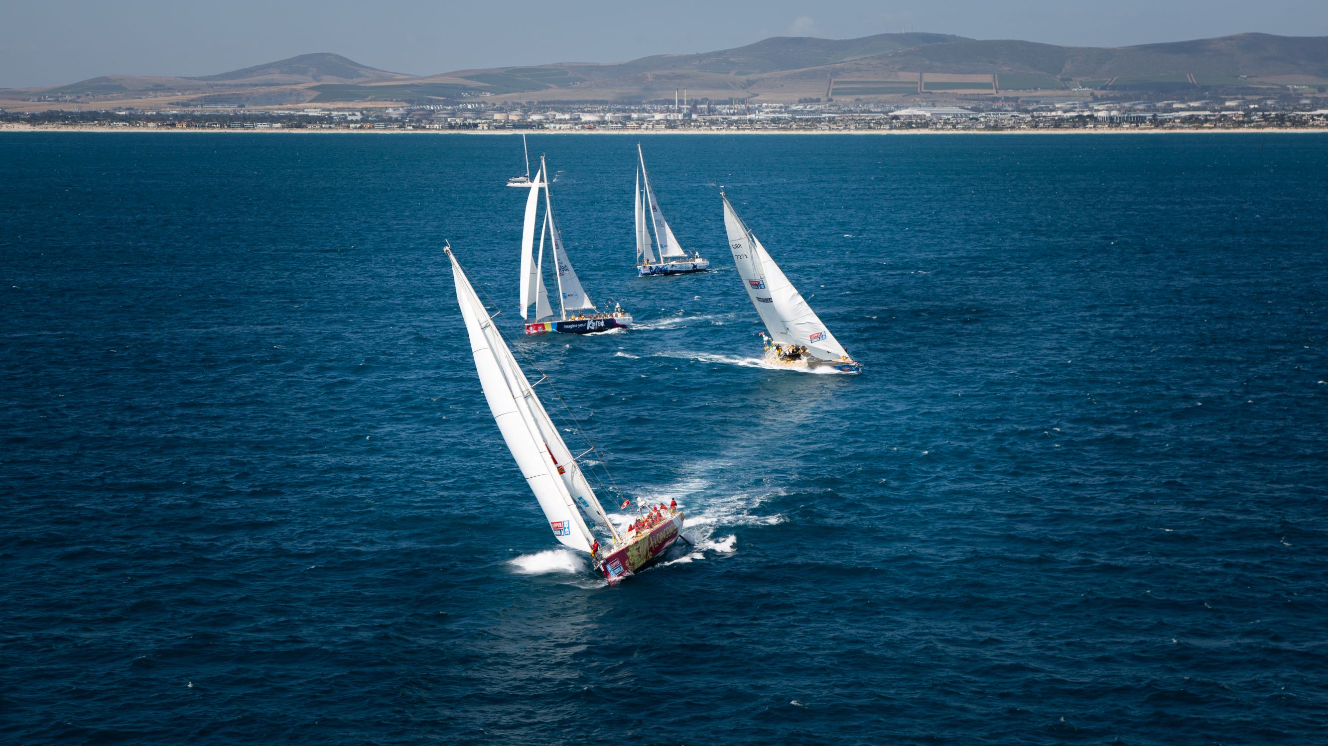 Fleet departing Cape Town