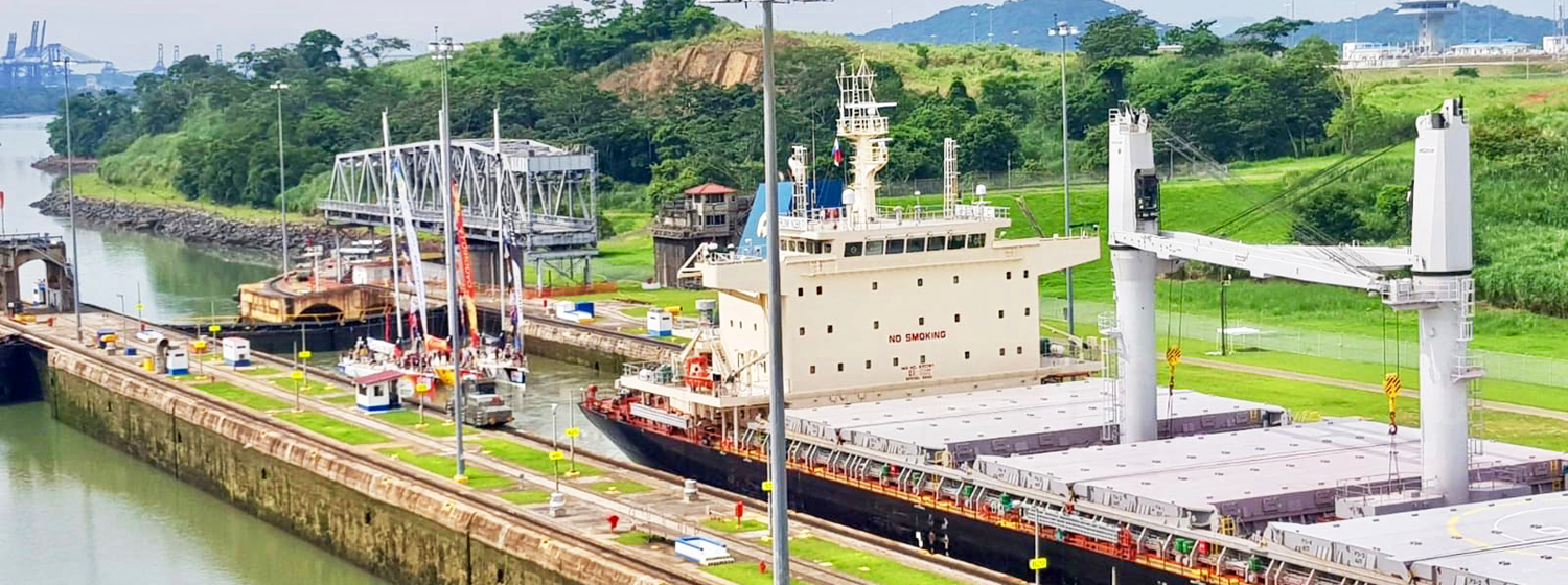 Clipper Race teams transiting the Panama Canal