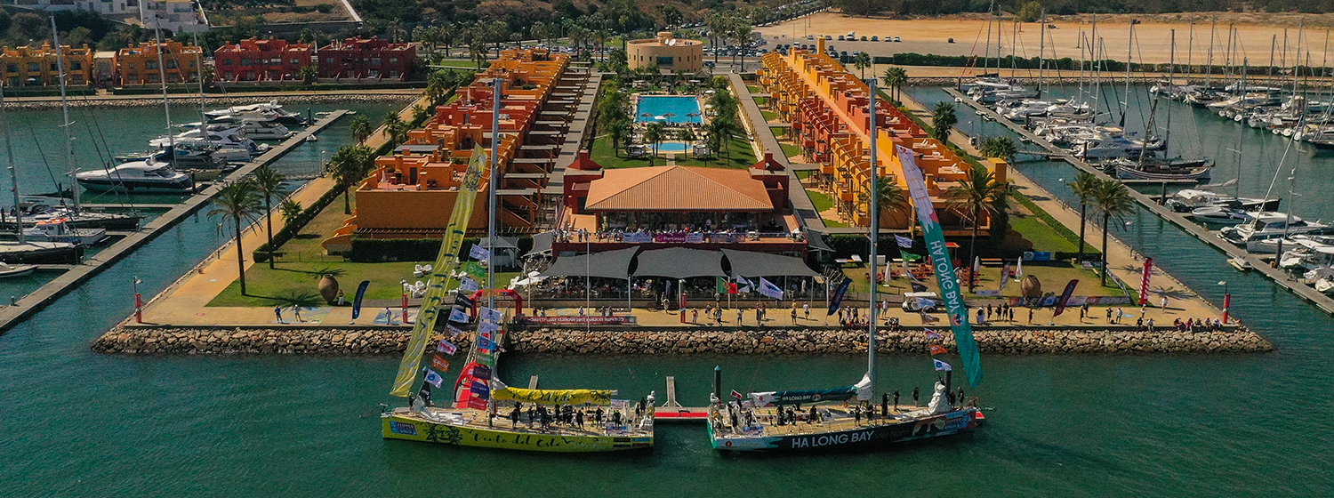 Clipper Race fleet in Marina de Portimao 