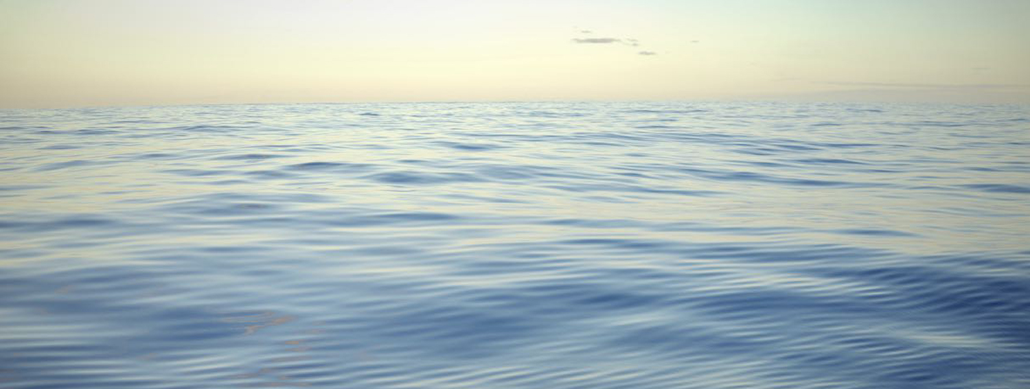 Image of calm seas during wind hole