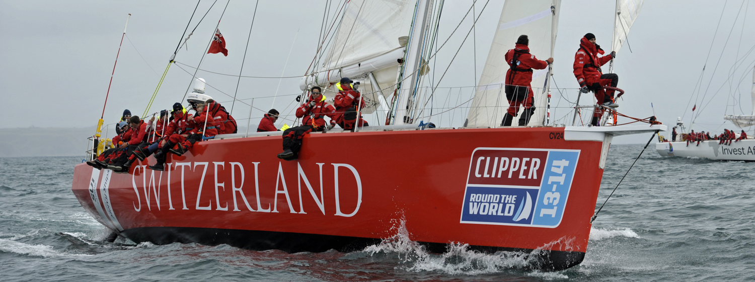 Switzerland team on board the Clipper 2013-14 Race