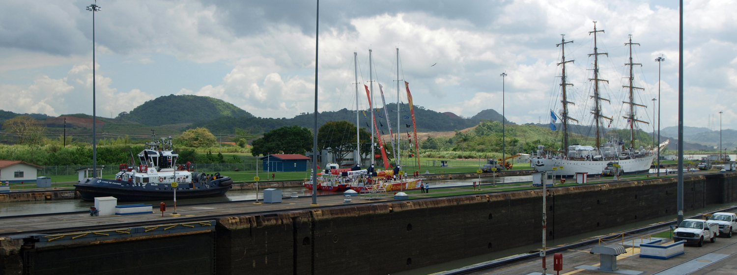 Clipper 70s passing through the Panama Canal