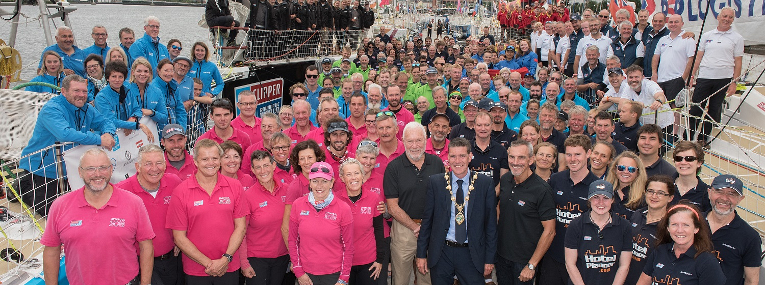 All Clipper Race crew pictured dockside in Derry 