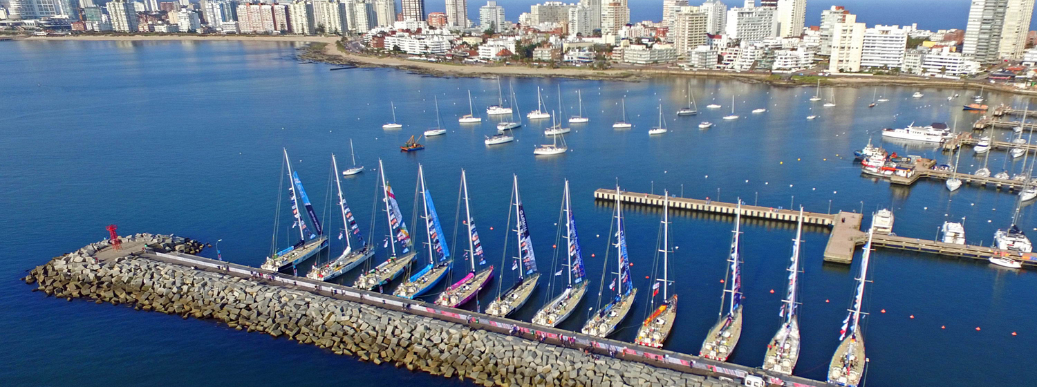 The Clipper Race Fleet in Punta del Este, October 2017