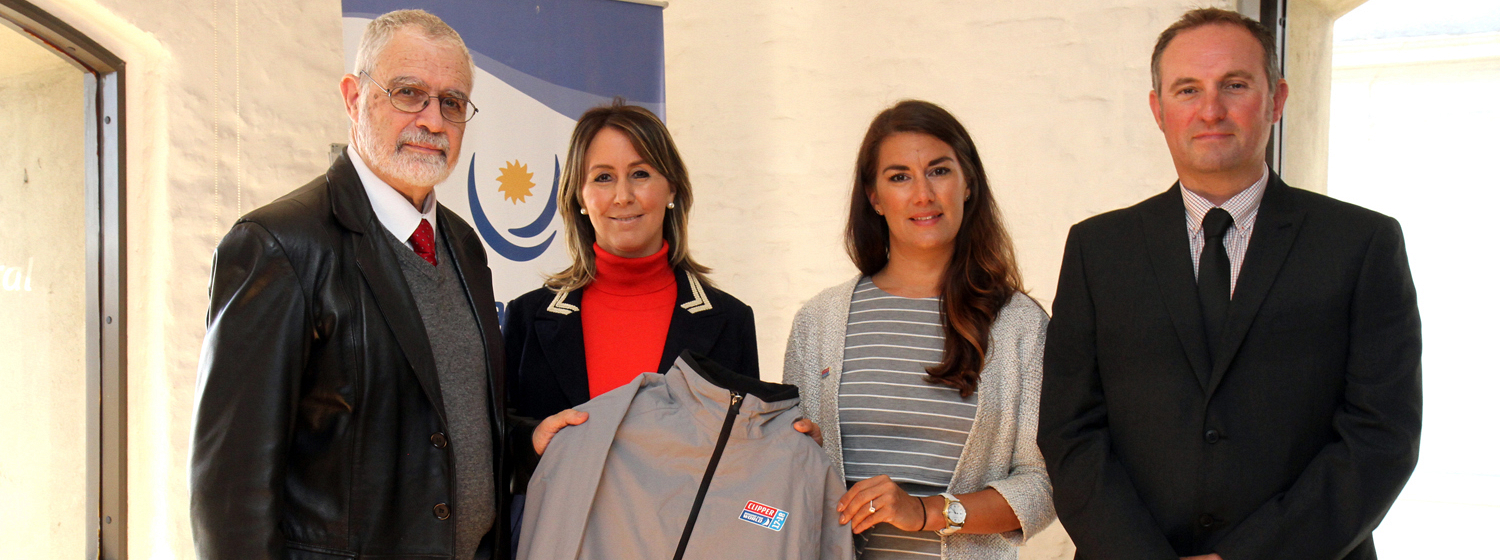 Representatives from Yacht Club Punta del Este with Laura Cowlishaw and Mark Light 