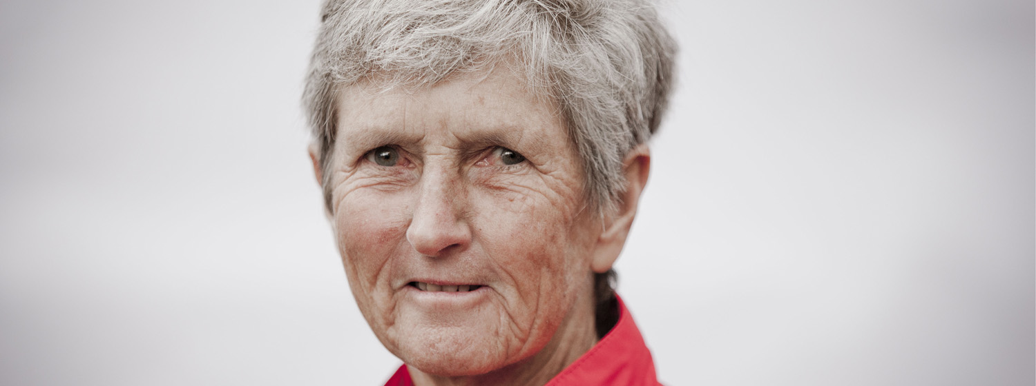 Linda McDavitt, from Austin, Texas, USA, is the oldest female round the world crew member in this year’s race