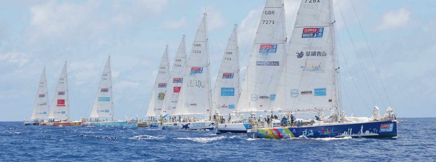Clipper 70s start to line up for Race 12: Go To Bermuda