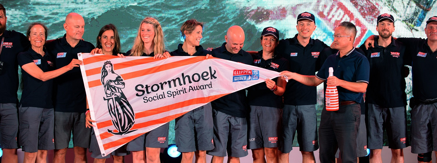GREAT Britain at Race 8 Prize Giving with Stormhoek Social Spirit Award