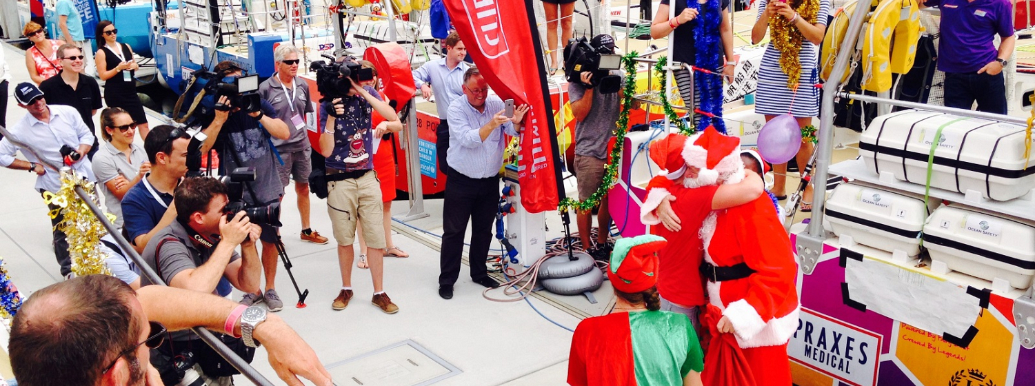 Santa visits Clipper Race crew