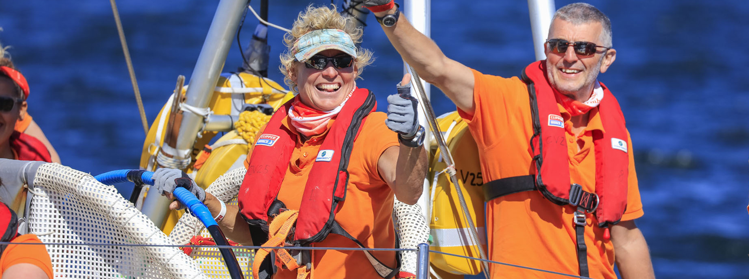 Clipper Race skipper Wendy Tuck during 2015-16 edition of the race.