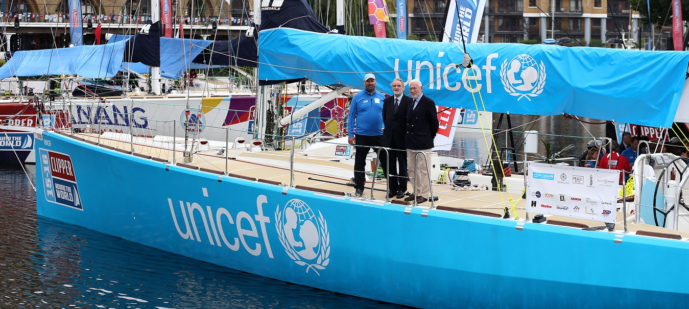 The Unicef team yacht 