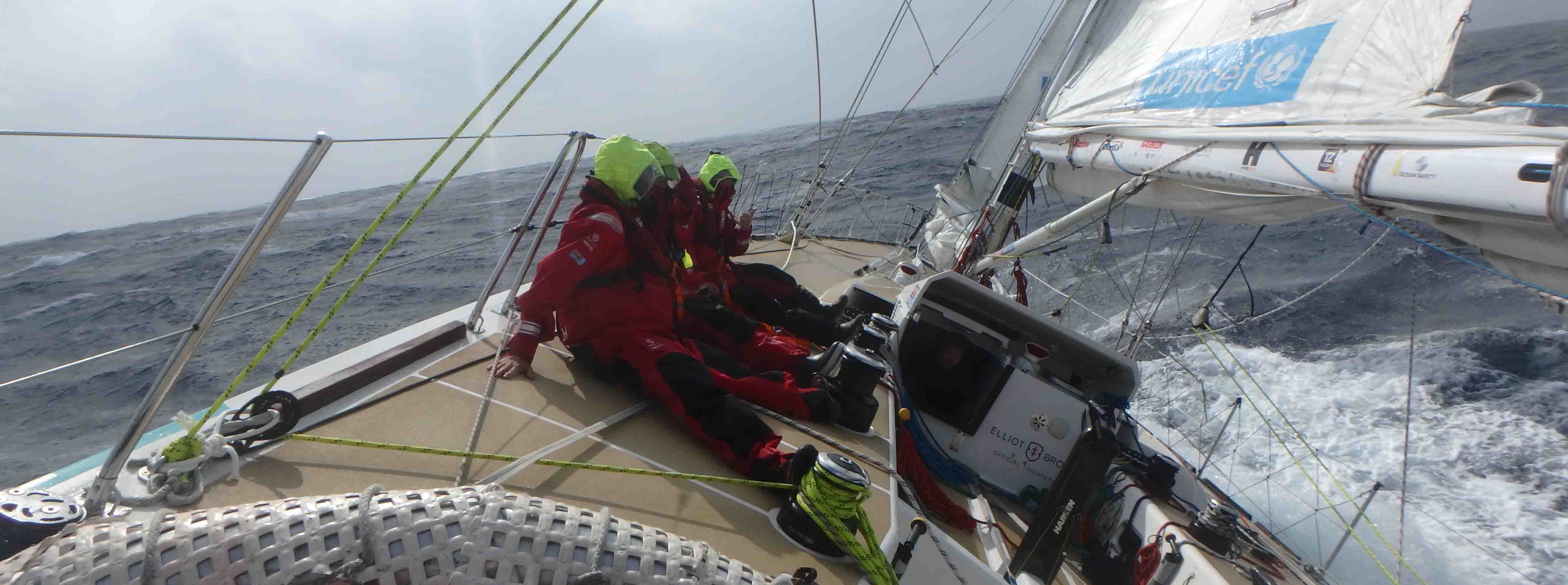 ​Race 8 Day 12 Icy conditions as remaining teams beat upwind to Qingdao Race Finish